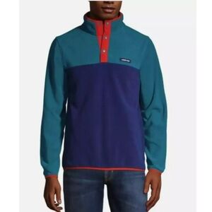 Land’s End Heritage Snap Fleece Color Block Pullover